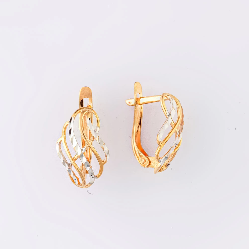 Серьги из красного золота 585 пробы