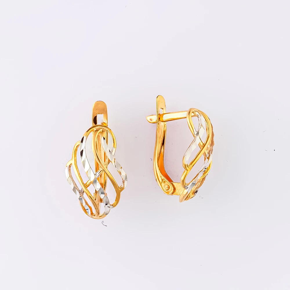 Серьги из красного золота 585 пробы