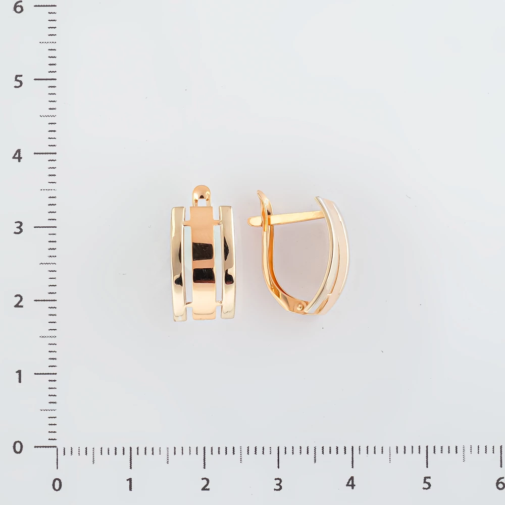 Серьги из красного золота 585 пробы