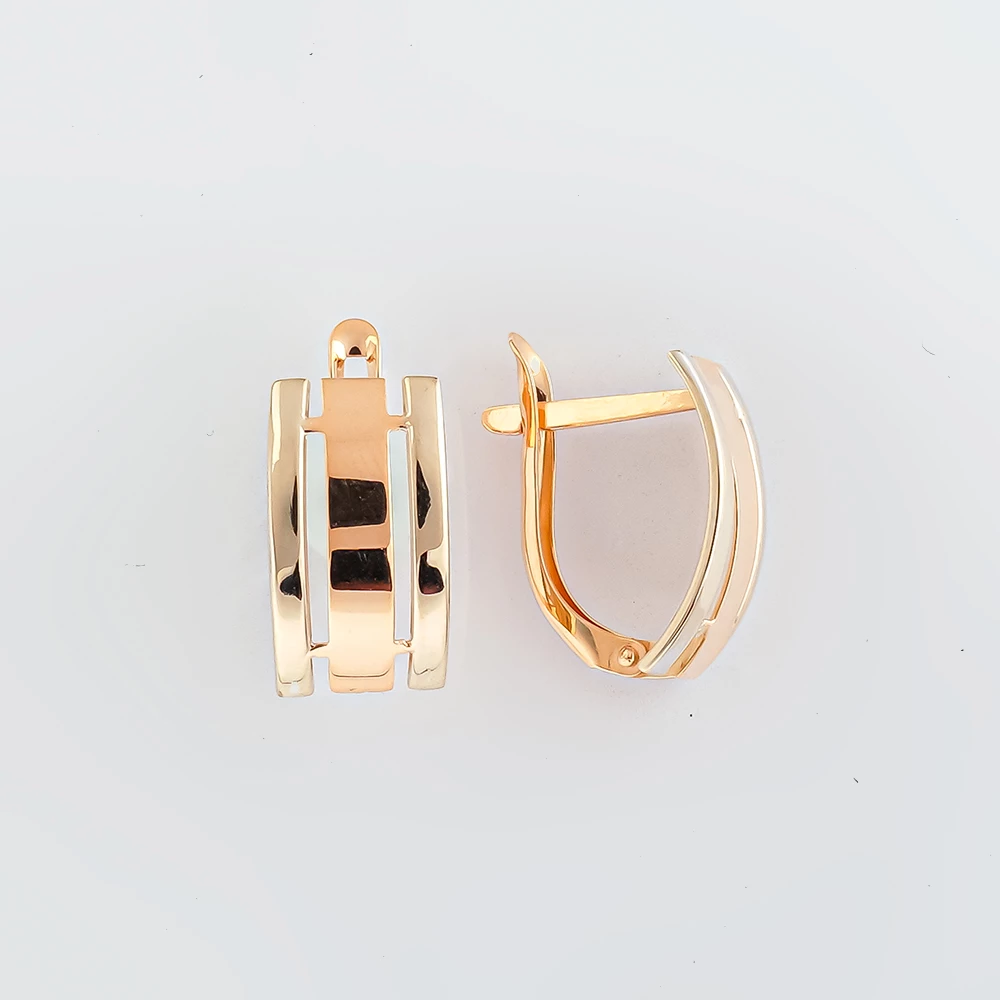 Серьги из красного золота 585 пробы