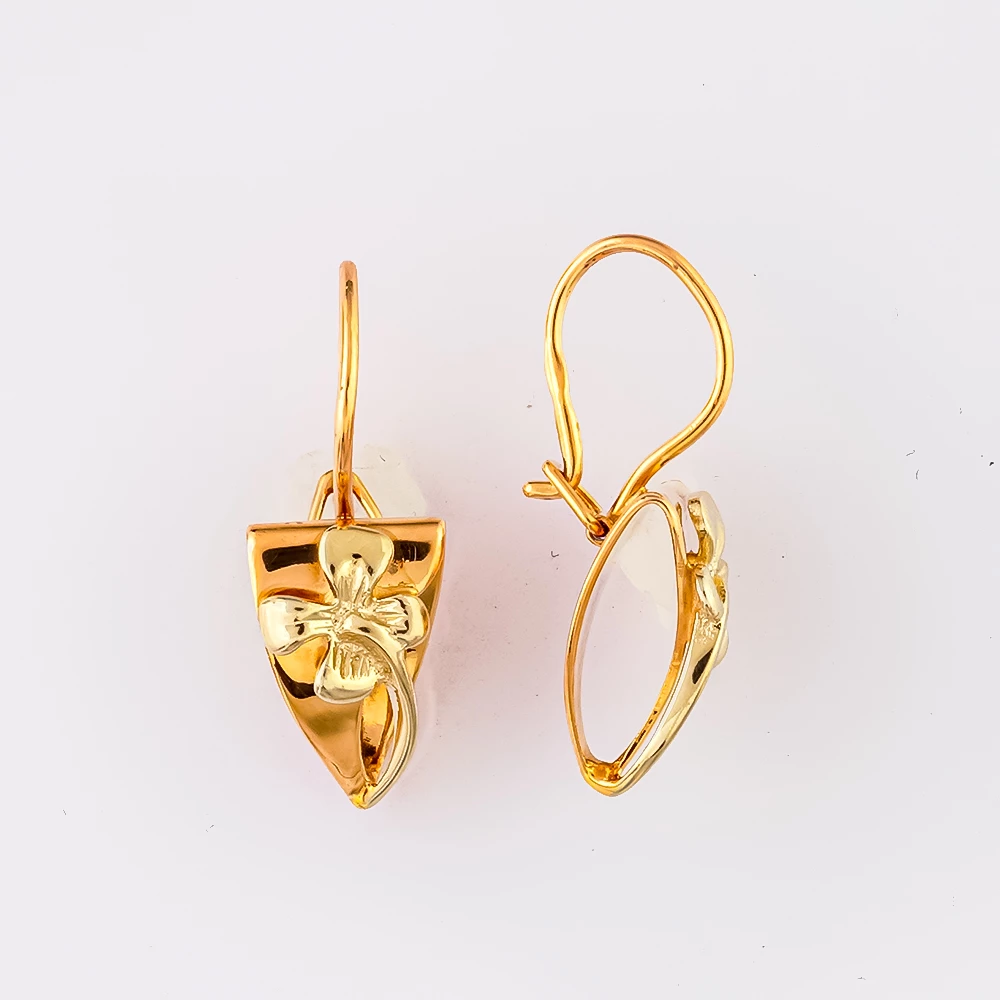 Серьги из красного золота 585 пробы