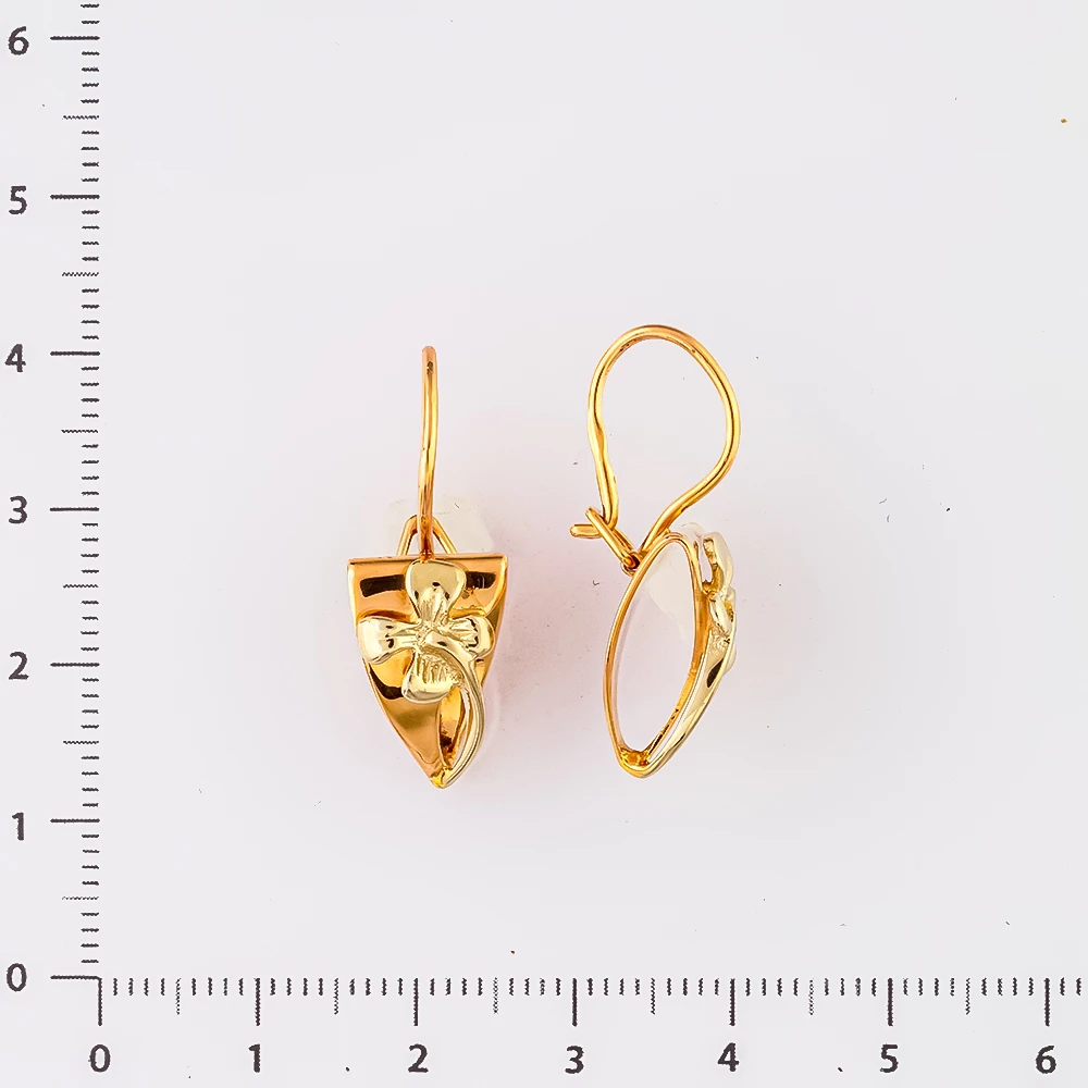 Серьги из красного золота 585 пробы