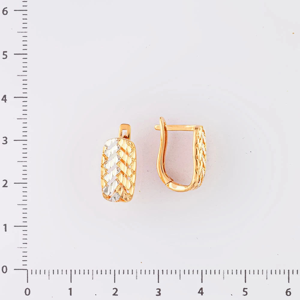 Серьги из красного золота 585 пробы