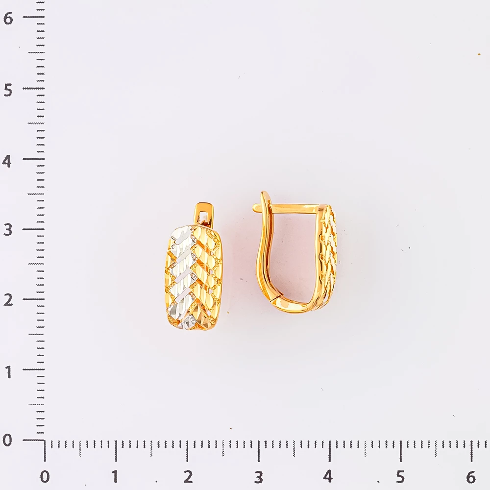 Серьги из красного золота 585 пробы