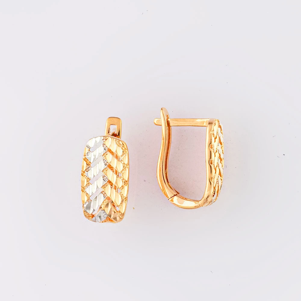 Серьги из красного золота 585 пробы