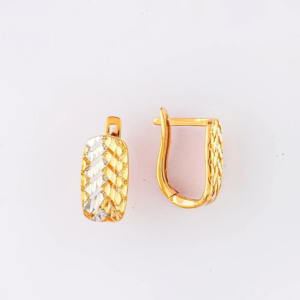Серьги из красного золота 585 пробы