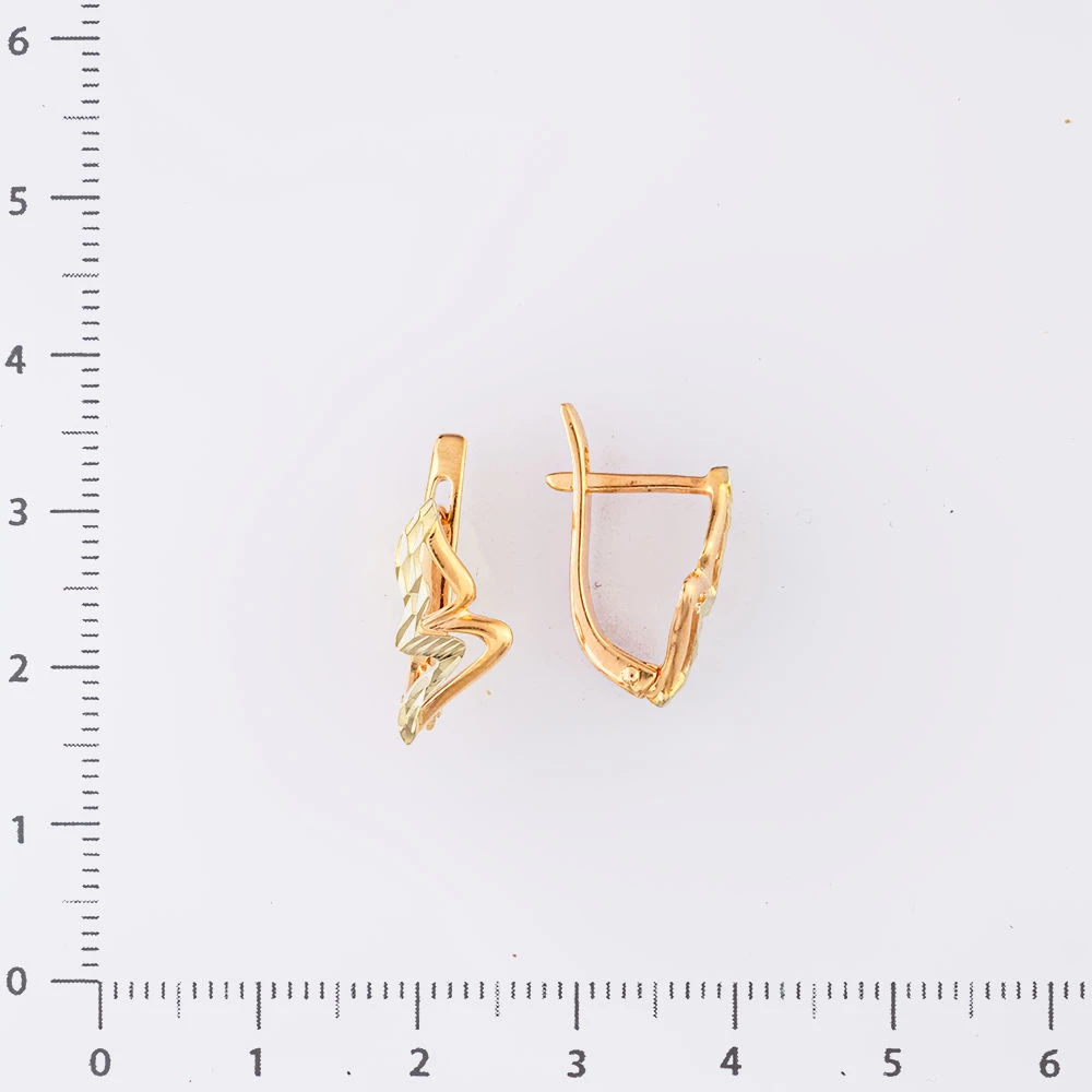 Серьги из красного золота 585 пробы