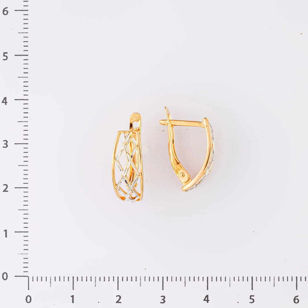 Серьги из красного золота 585 пробы