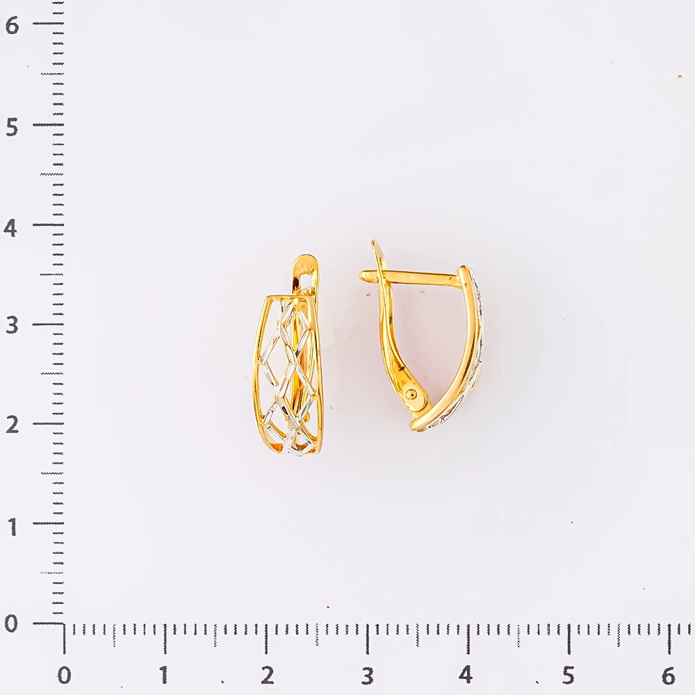 Серьги из красного золота 585 пробы