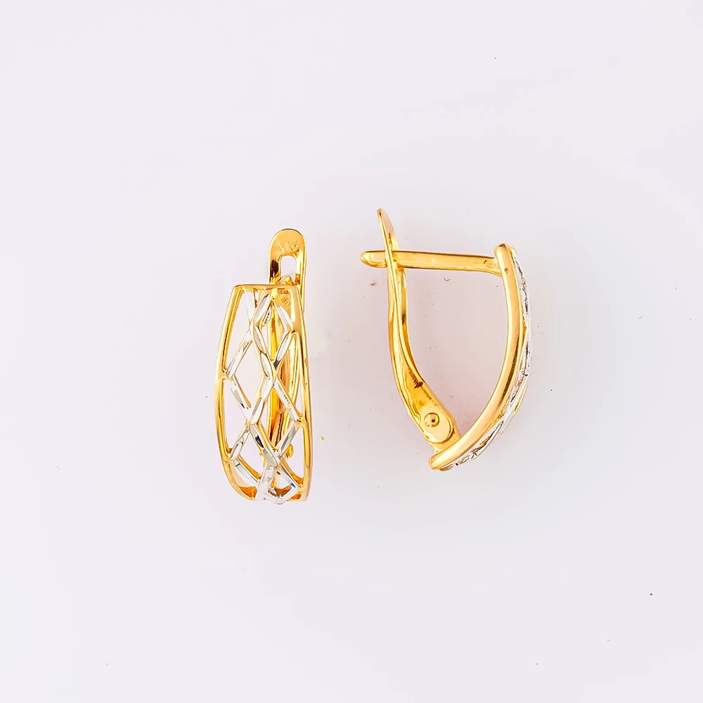 Серьги из красного золота 585 пробы