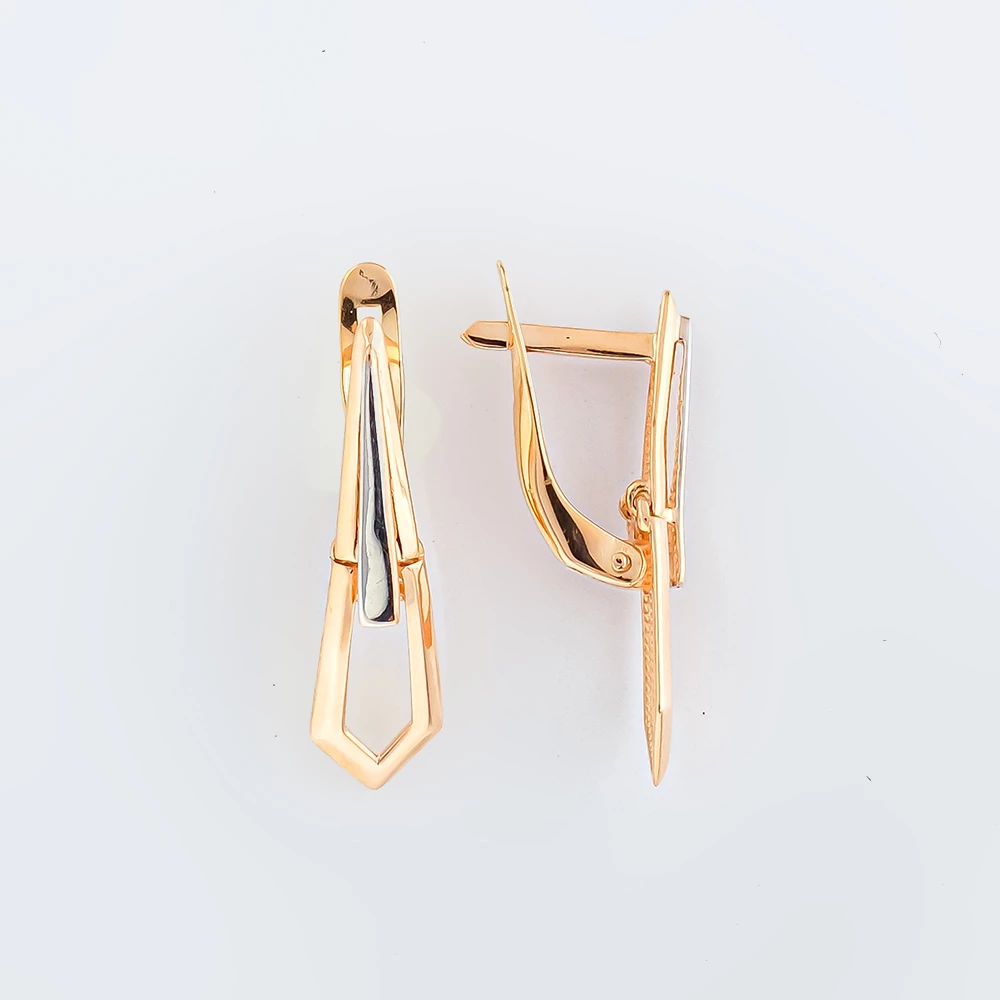 Серьги из красного золота 585 пробы