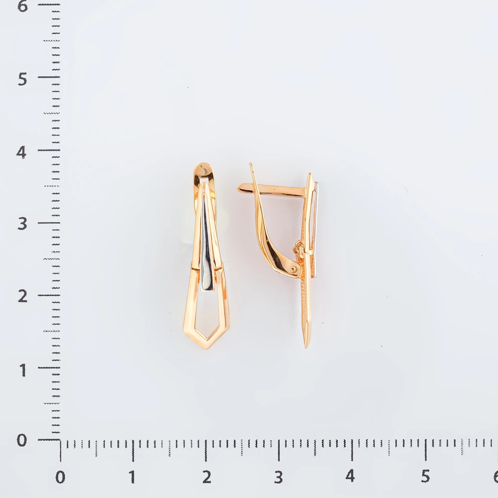 Серьги из красного золота 585 пробы
