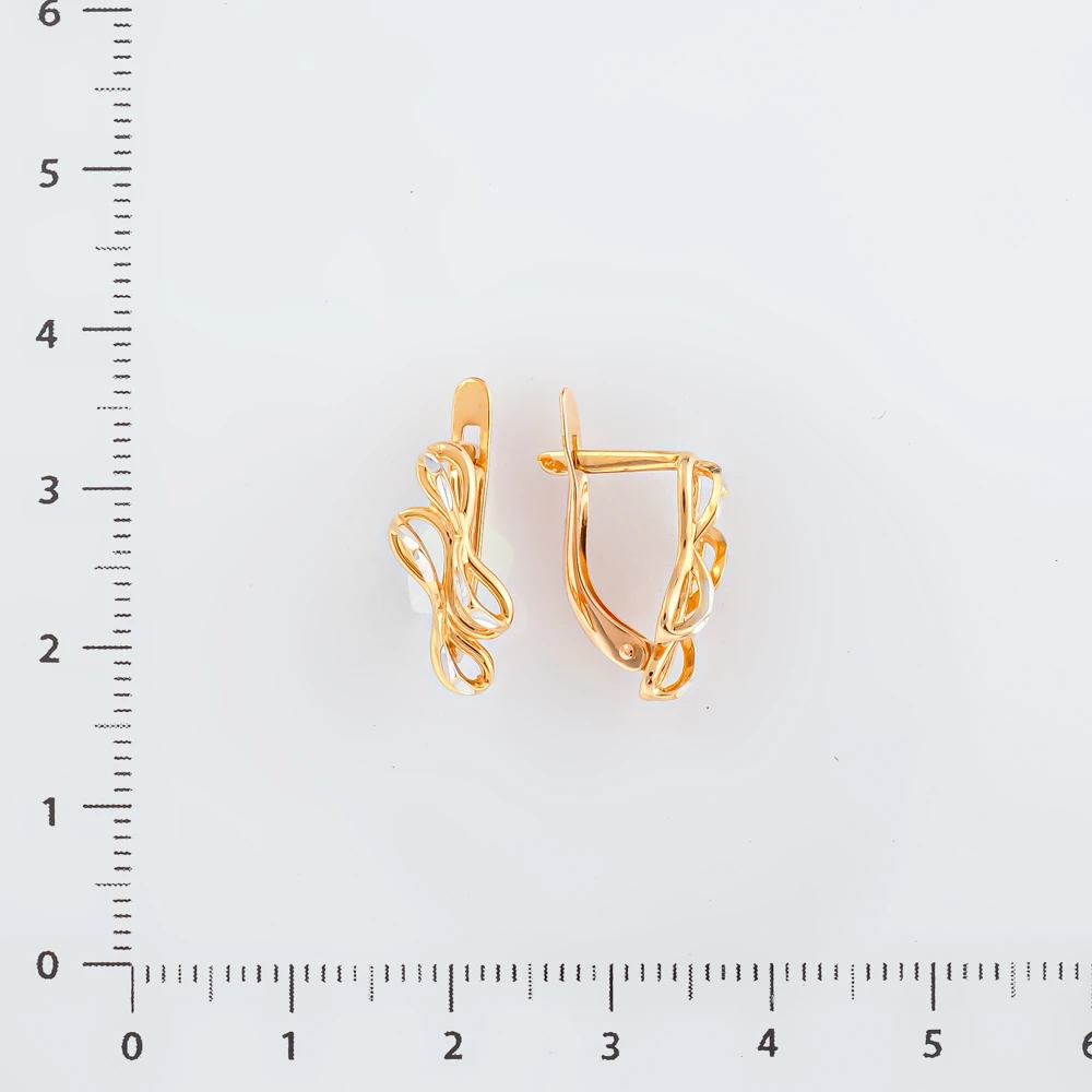 Серьги из красного золота 585 пробы