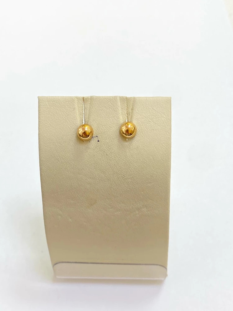Серьги из красного золота 585 пробы