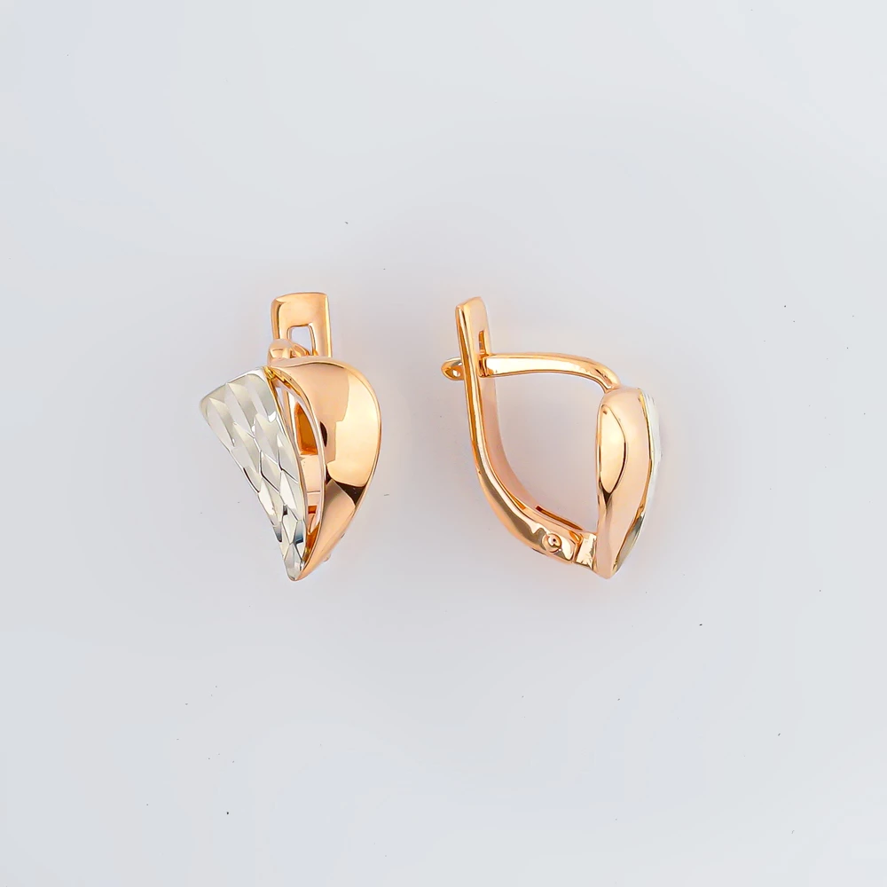 Серьги из красного золота 585 пробы