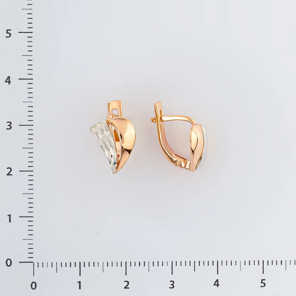 Серьги из красного золота 585 пробы