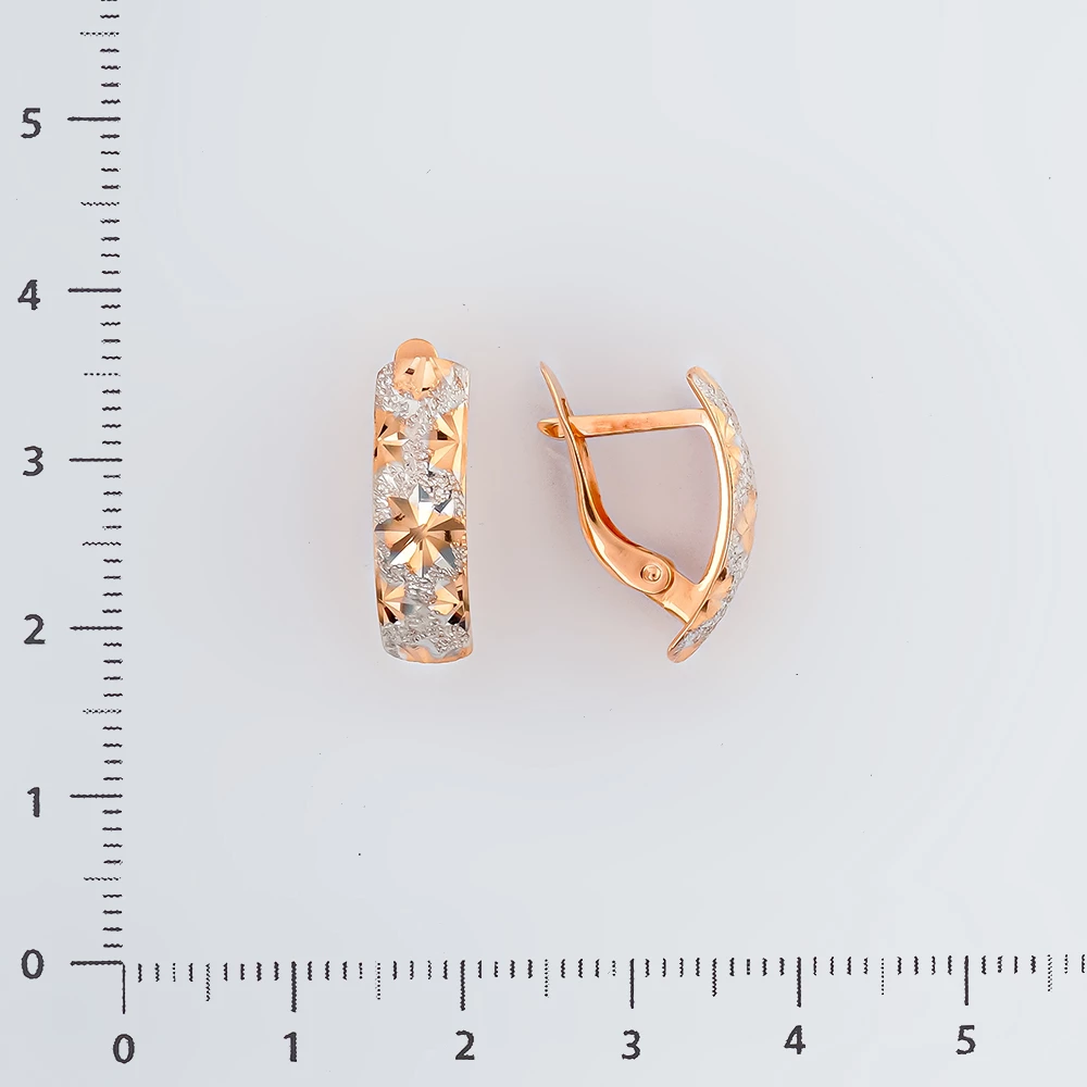 Серьги из красного золота 585 пробы
