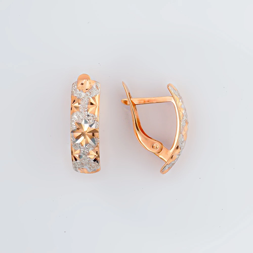 Серьги из красного золота 585 пробы