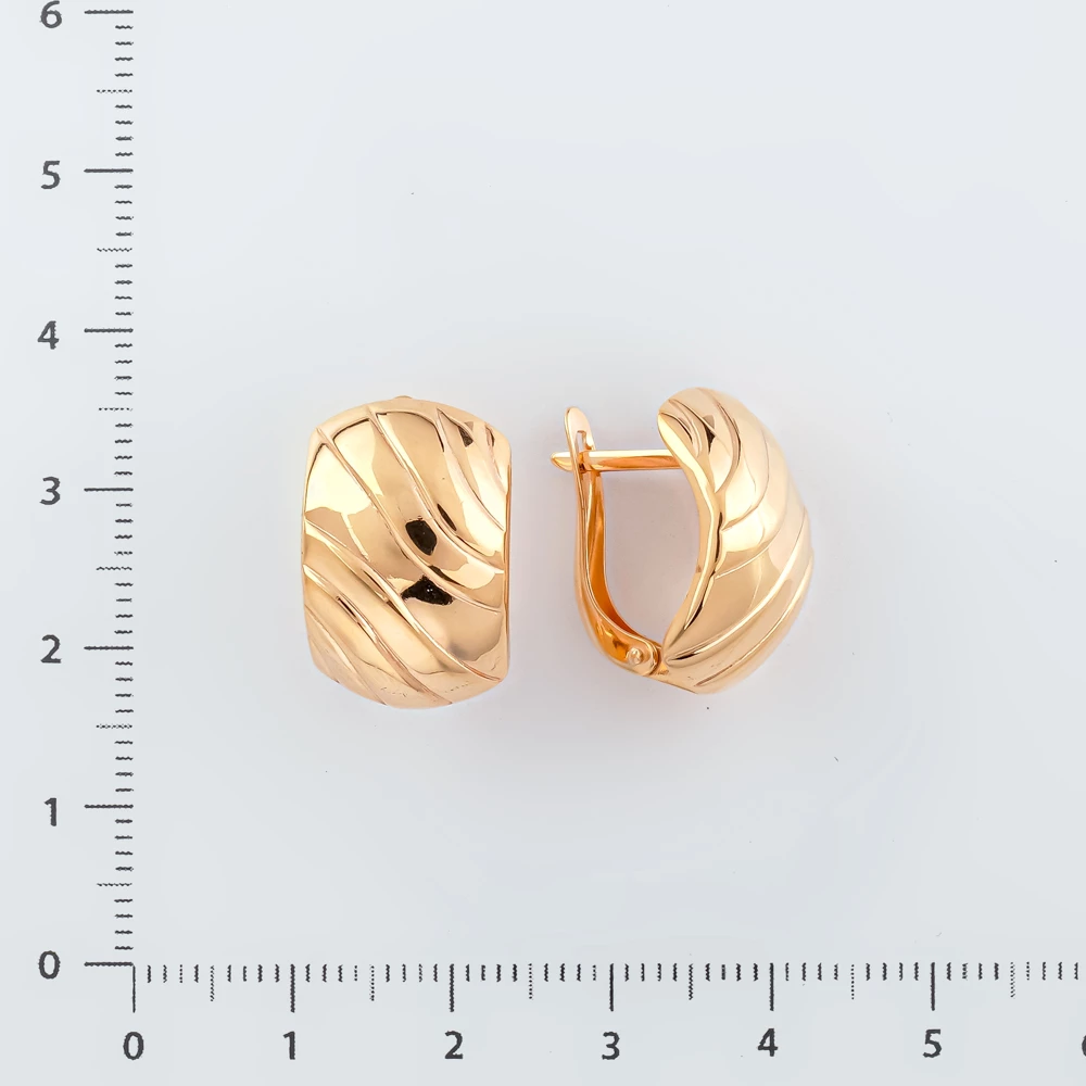 Серьги из красного золота 585 пробы