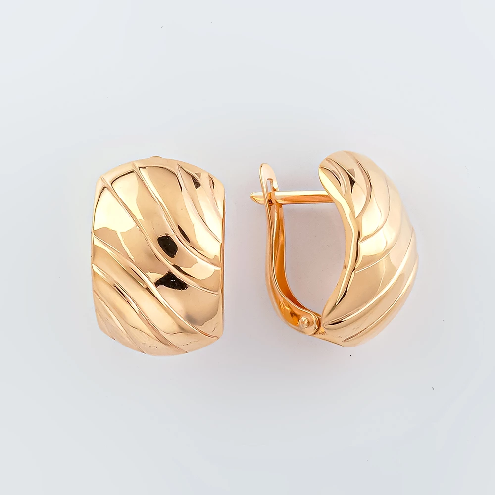 Серьги из красного золота 585 пробы