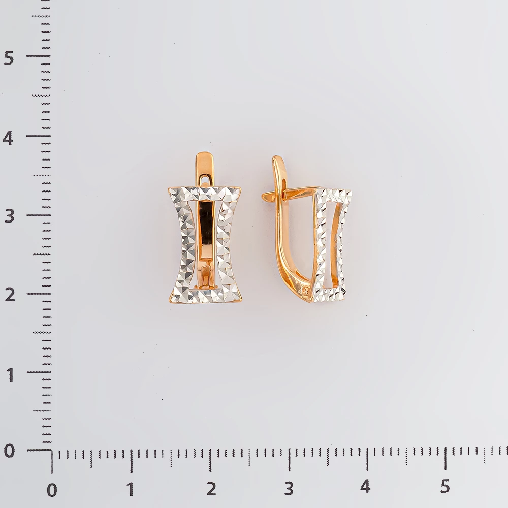 Серьги из красного золота 585 пробы