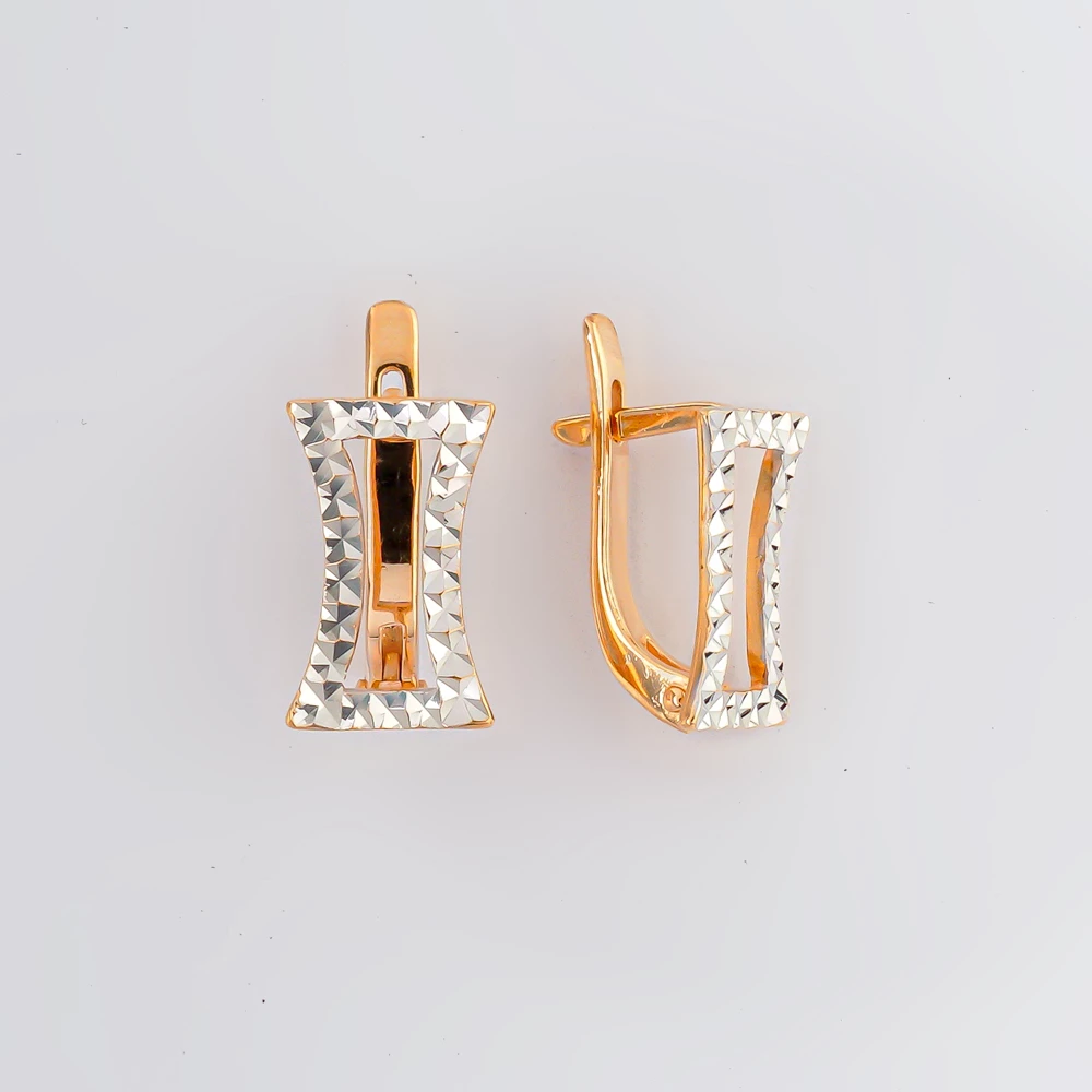 Серьги из красного золота 585 пробы