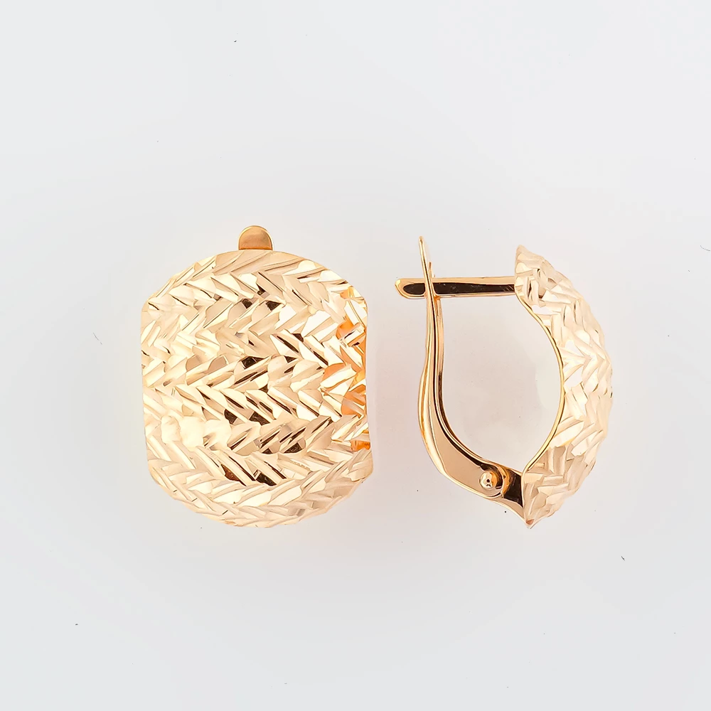 Серьги из красного золота 585 пробы