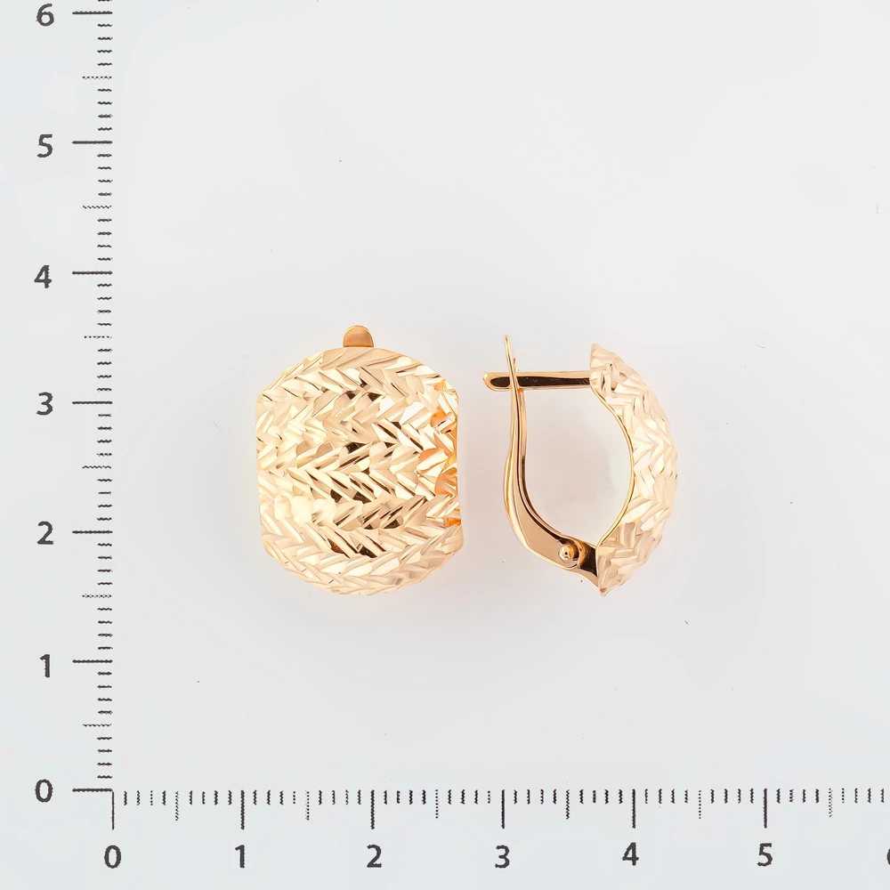 Серьги из красного золота 585 пробы