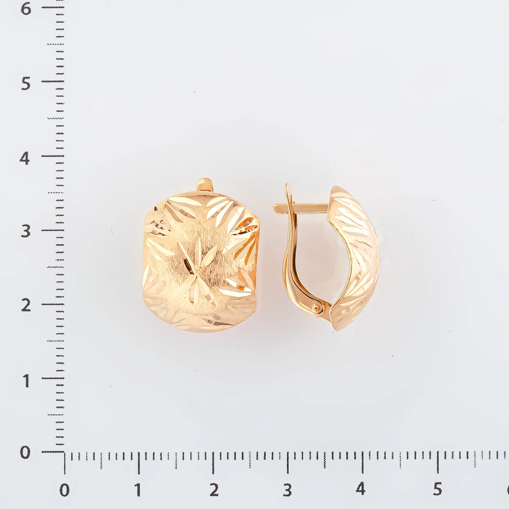 Серьги из красного золота 585 пробы