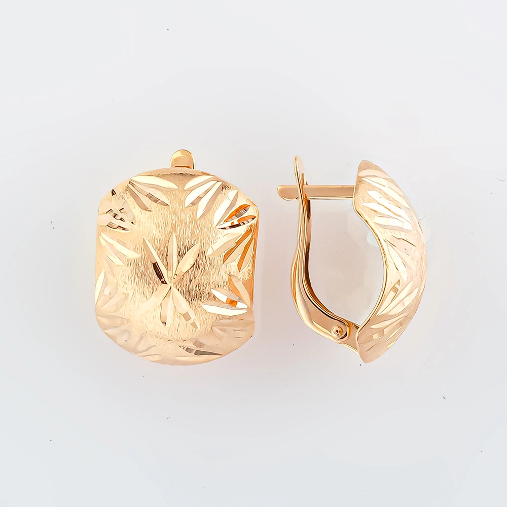Серьги из красного золота 585 пробы