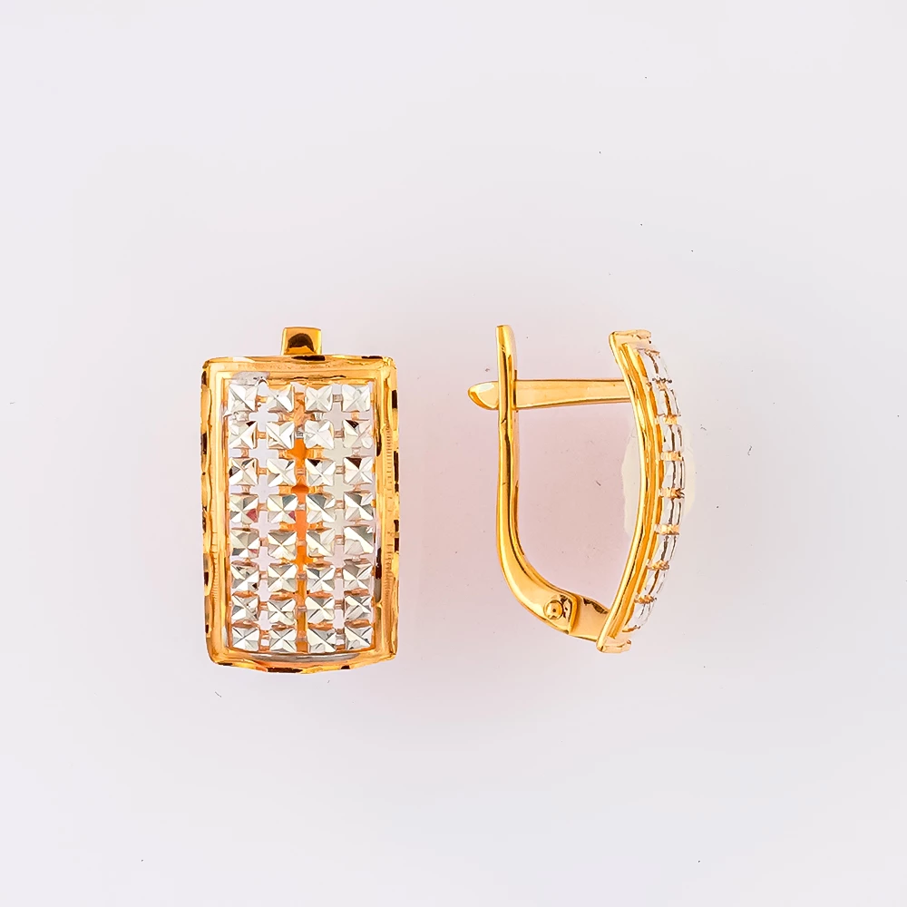 Серьги из красного золота 585 пробы