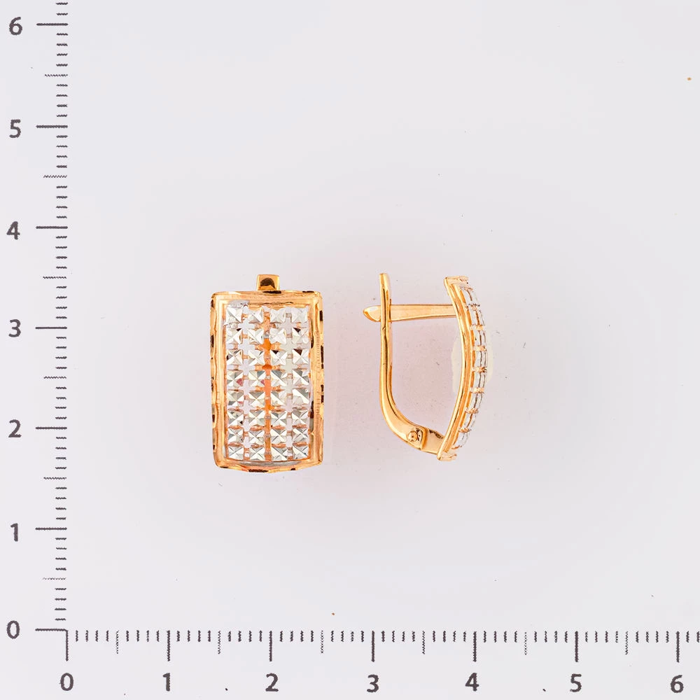 Серьги из красного золота 585 пробы