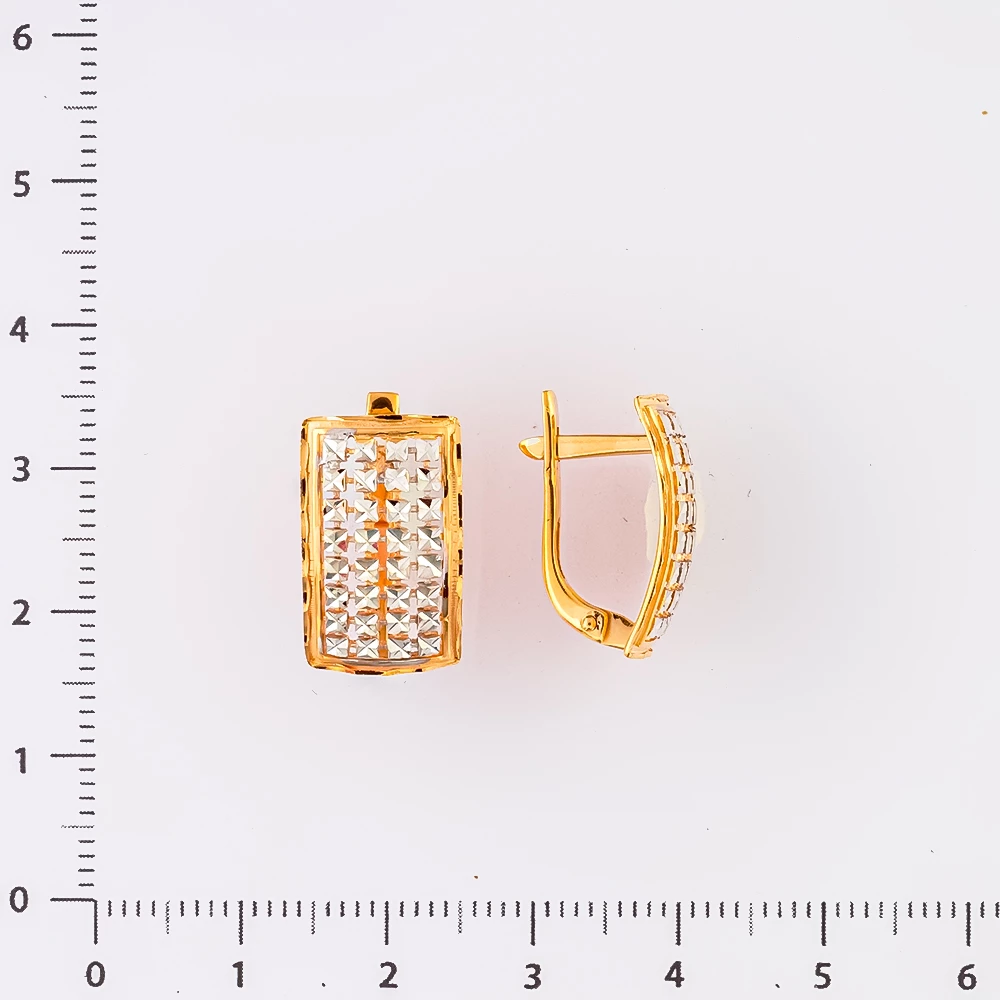 Серьги из красного золота 585 пробы
