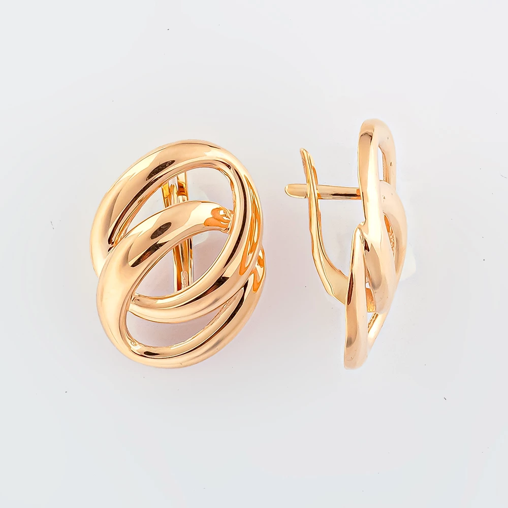 Серьги из красного золота 585 пробы
