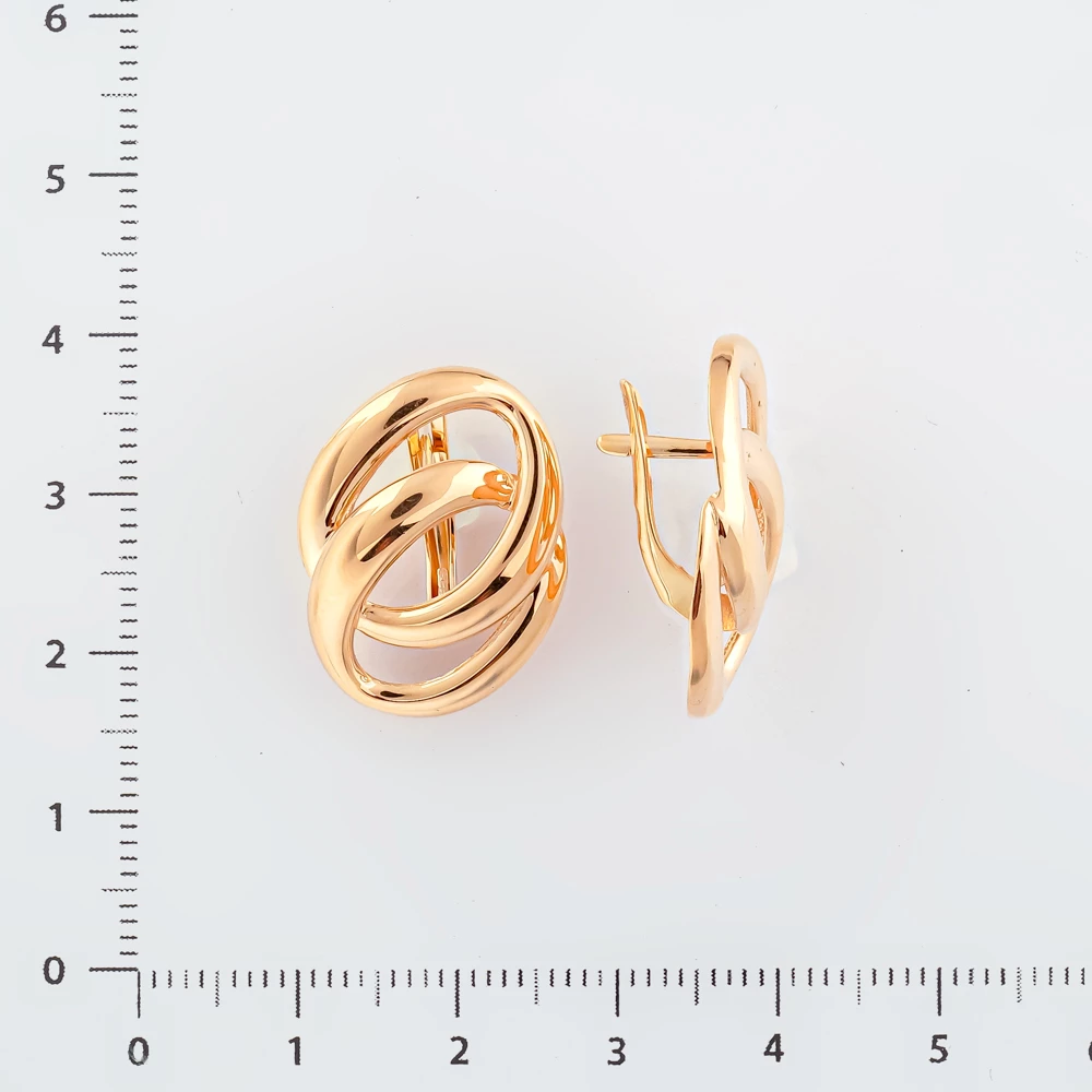 Серьги из красного золота 585 пробы