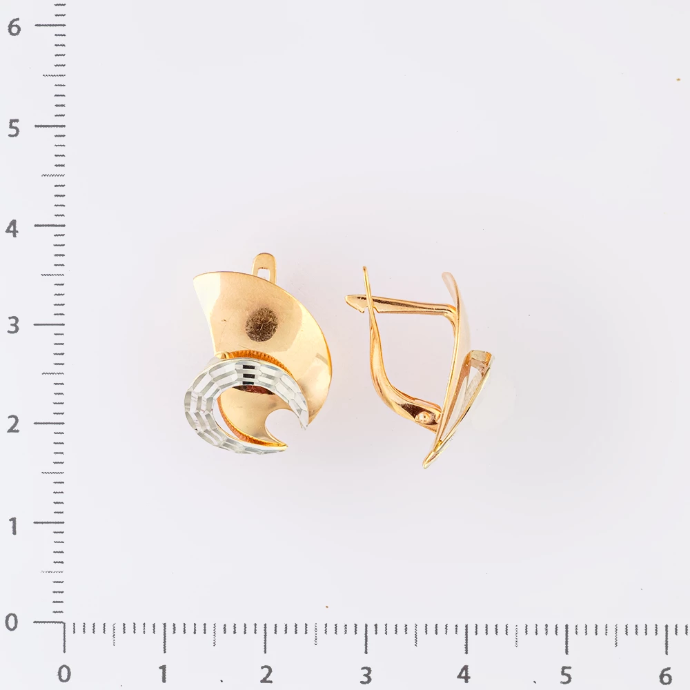 Серьги из красного золота 585 пробы
