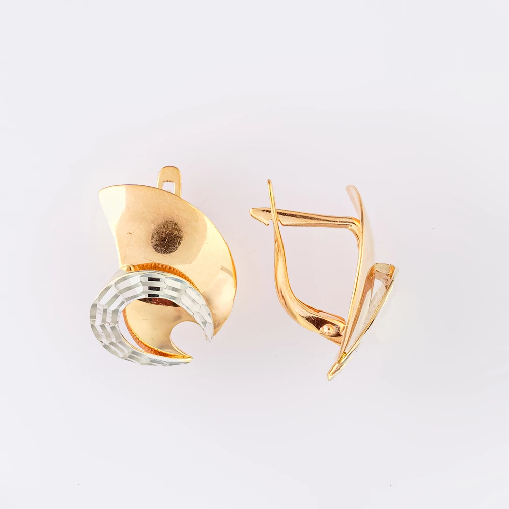 Серьги из красного золота 585 пробы