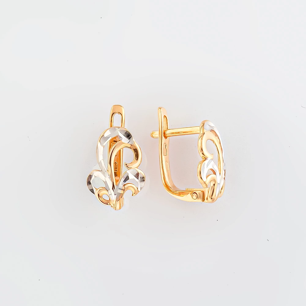 Серьги из красного золота 585 пробы