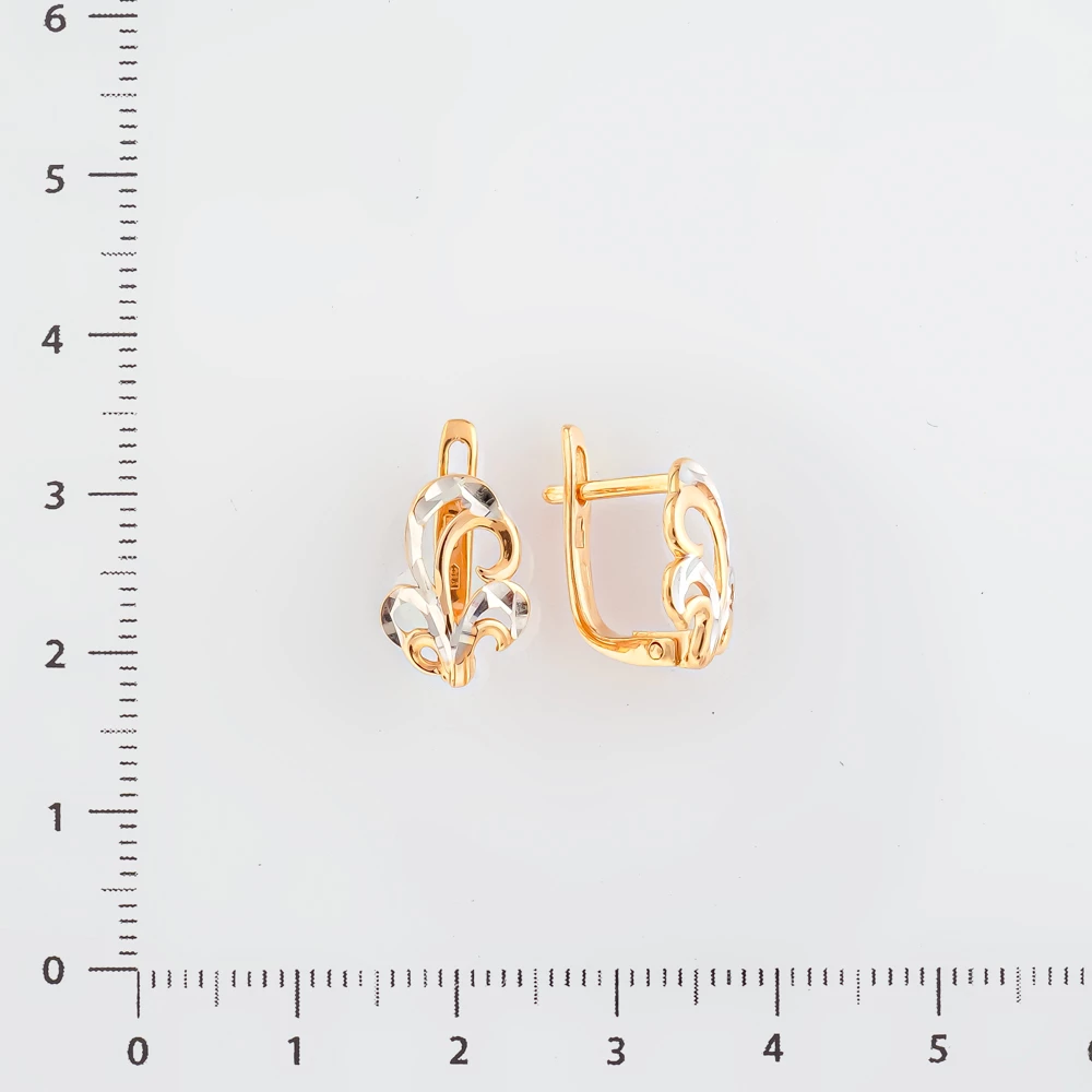 Серьги из красного золота 585 пробы
