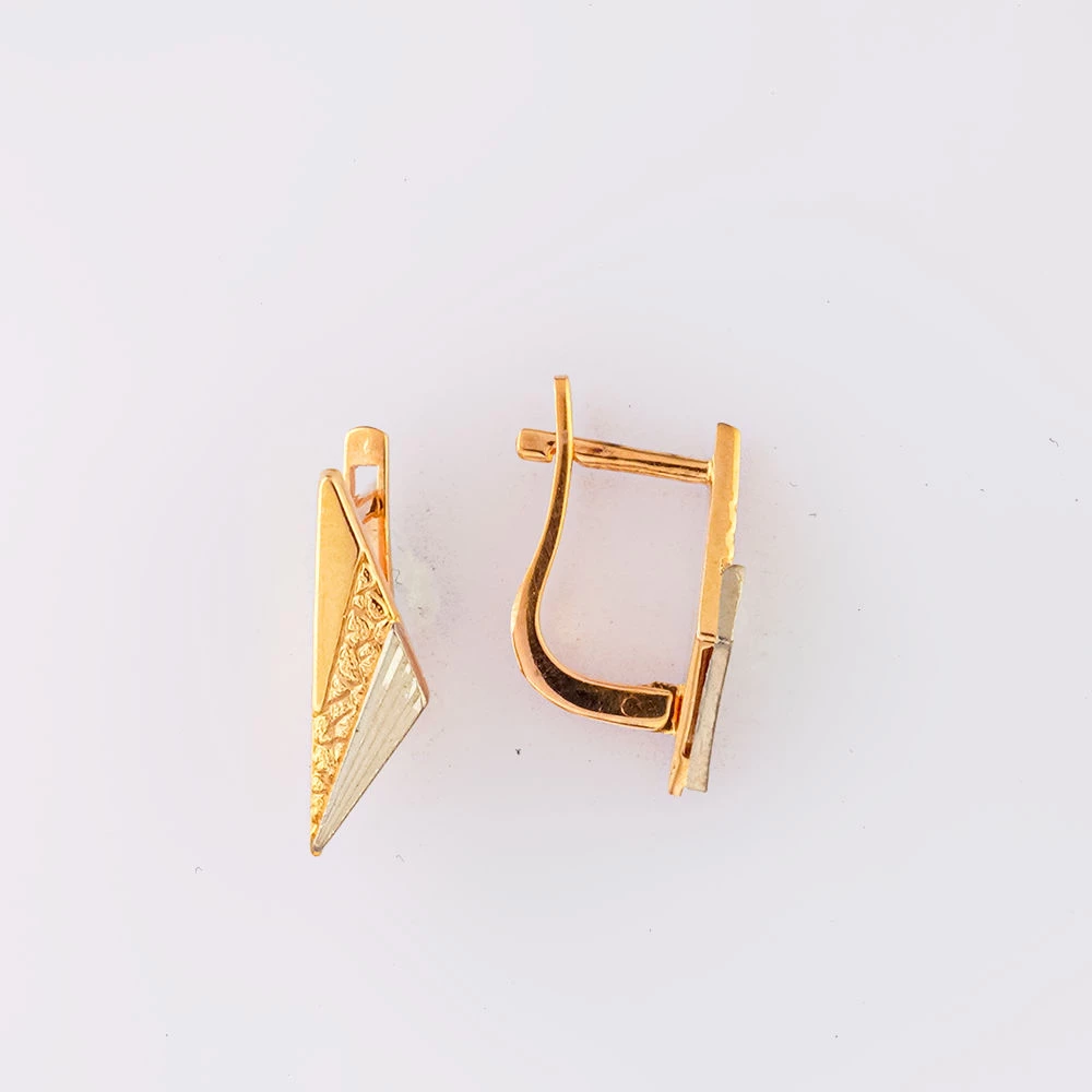 Серьги из красного золота 585 пробы