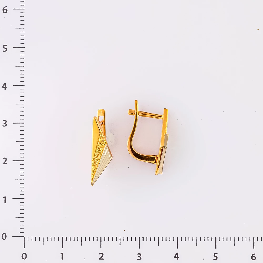 Серьги из красного золота 585 пробы
