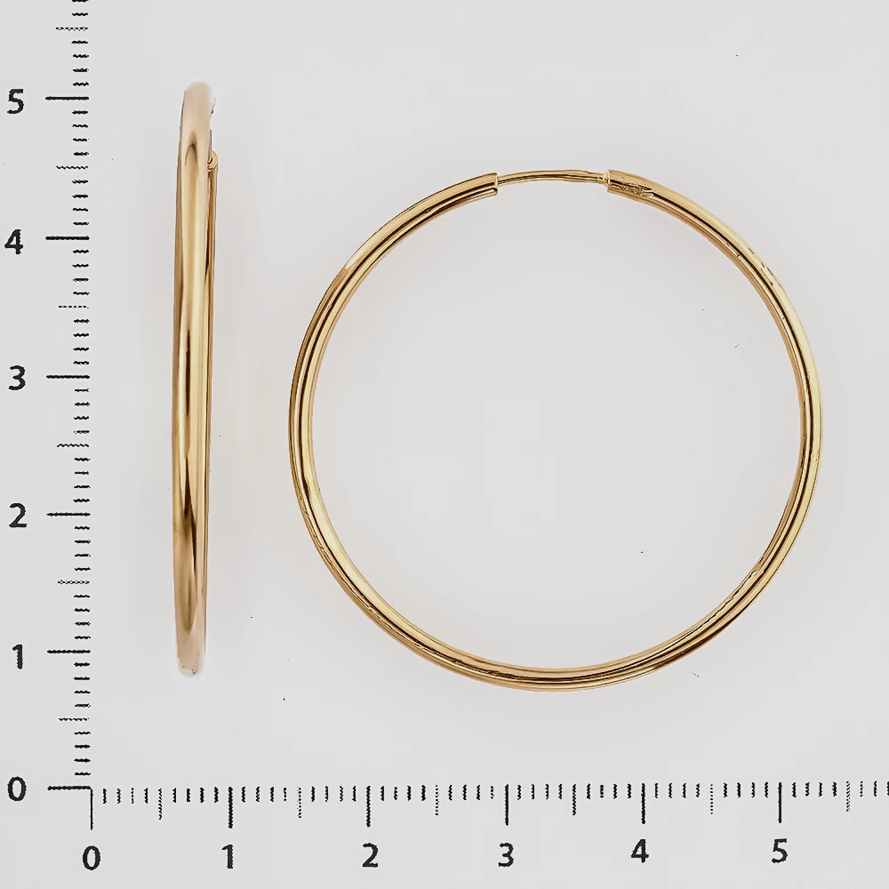 Серьги из красного золота 585 пробы