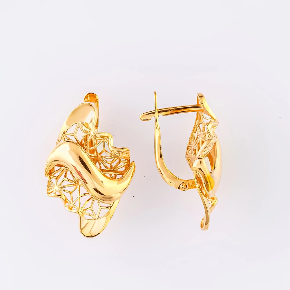 Серьги из красного золота 585 пробы