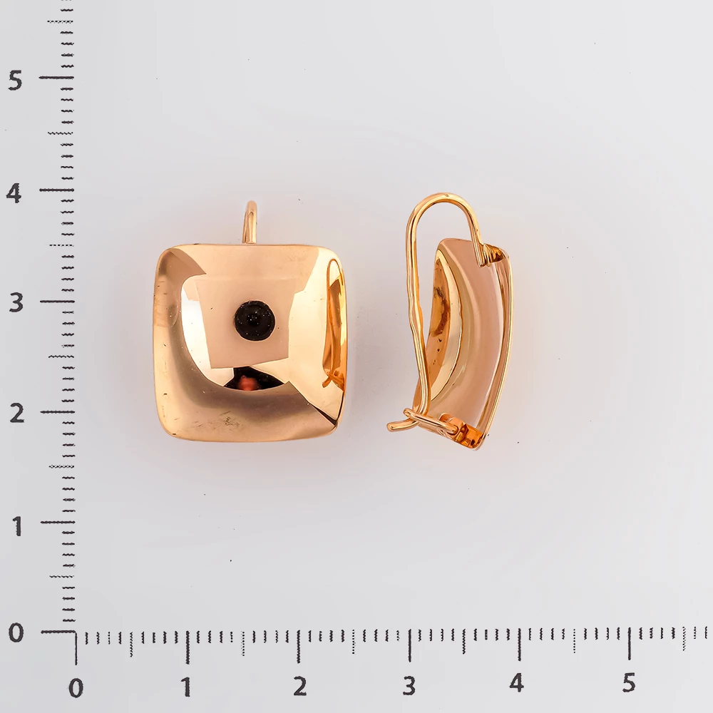 Серьги из красного золота 585 пробы