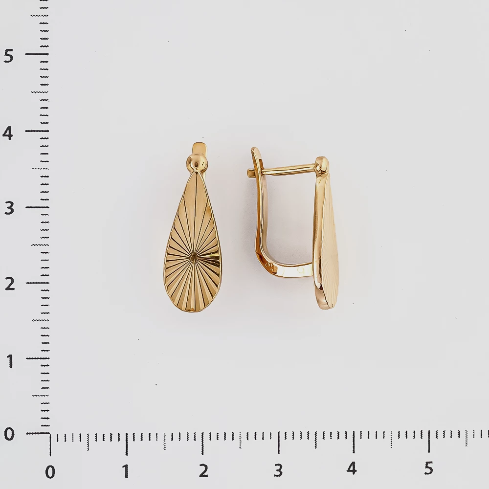 Серьги из красного золота 585 пробы