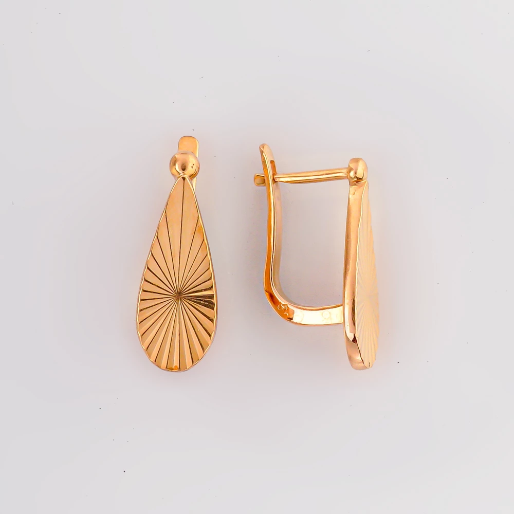 Серьги из красного золота 585 пробы