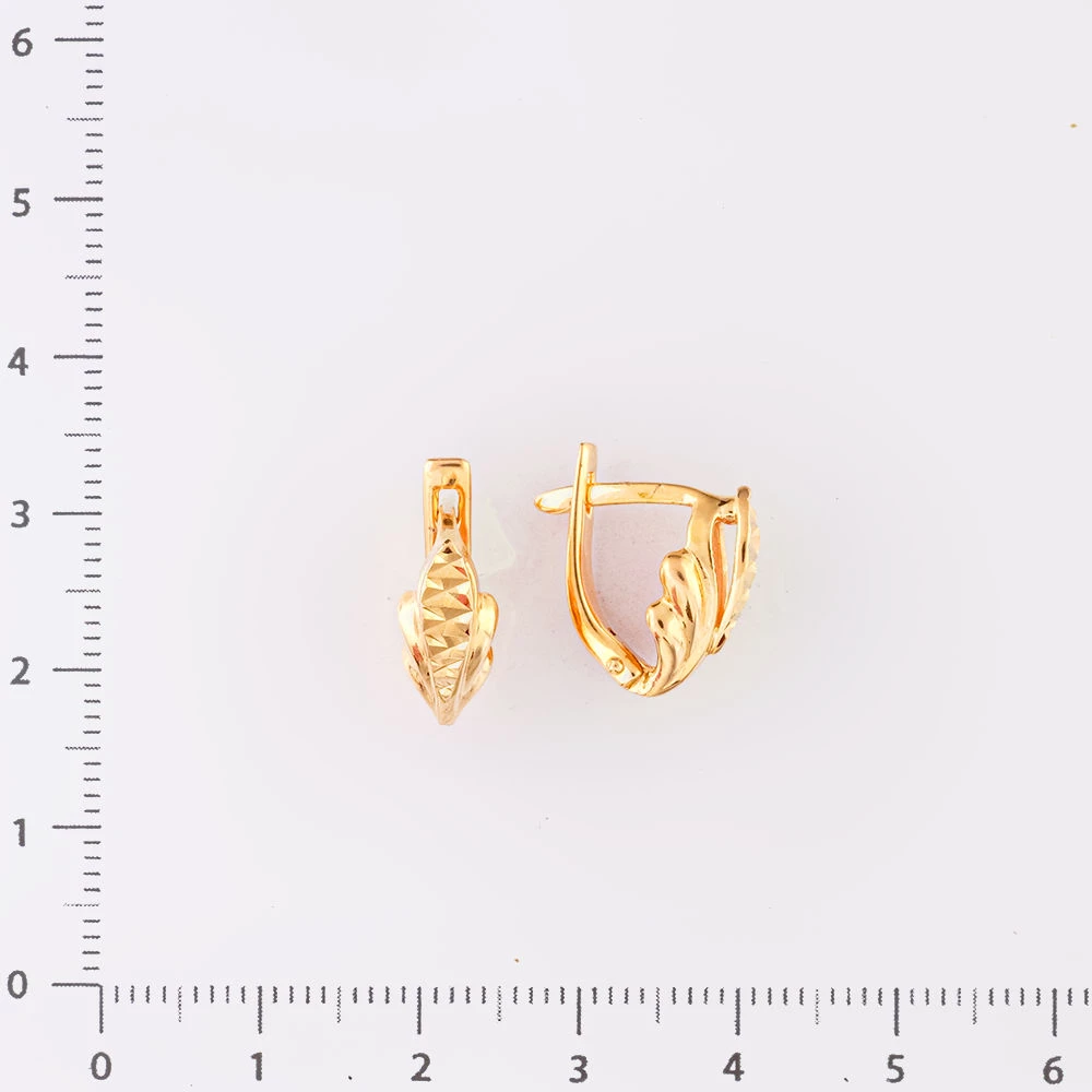 Серьги из красного золота 585 пробы