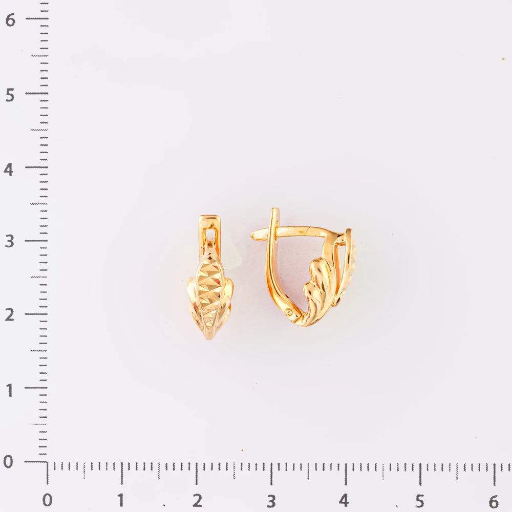 Серьги из красного золота 585 пробы