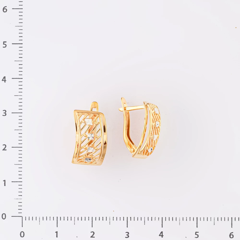 Серьги из красного золота 585 пробы