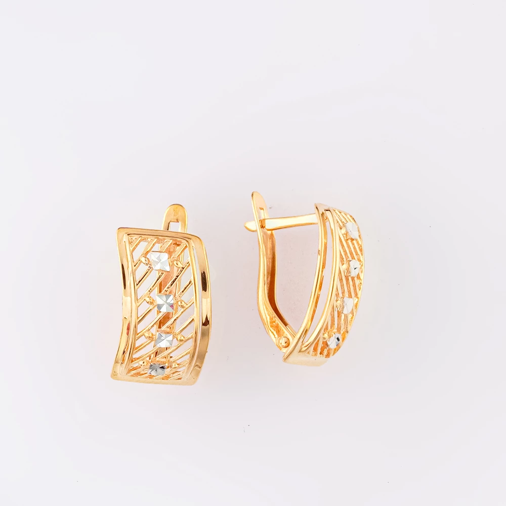Серьги из красного золота 585 пробы